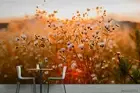 3D Floral Sunset Wallpaper Wall Mural Removable Self-adhesive 240