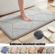 Memory Foam Slow Rebound Cushion Bathroom Mat Non-Slip Shower Rug Floor Carpet