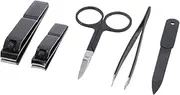 Healeved Manicure Tool Kit 5 Piece Nail Clipper Set Scissors Cuticle Trimmer Perfect for Home or Travel