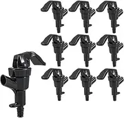 PERA Keg Party Faucet Picnic Tap Draft Beer Picnic Faucet Plastic Dispensing Spigot Keg Faucet for Home Brewing Kegging Cornelius Corny Hose Tubing Line【10 Pieces】