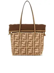 Fendi Small Roll Paglia Crochet Bag