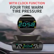 Car Tire Pressure Monitoring System Solar Powered TPMS with 4 Wireless Sensors