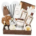 Perfumes Spa Gift Baskets Set for Women 17 pcs Bath and Body coconut vanilla