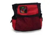 Black Dog Red Treat Tote with Belt for Dog Training & Walking