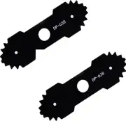2 Pcs 638006008 Lawn Mower Edger Blade with Teeth Compatible with Ryobi Edger AU
