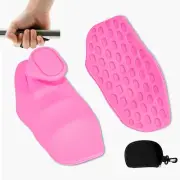 Rubber Gym Grips Fingerless Workout Hand Protector Gloves for Weight Lifting Pul