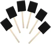 DIY Doodling Painting Kit 6pcs Boys and Girls Sponge Paint Brushes Soft Sponge Brush Wooden Handle Art for Toddlers Stair