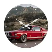 Clock Classic Cars Glass Shelby Cobra Wall Clocks 17cm