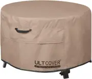 Patio Fire Pit Table Cover round 40 Inch Outdoor Waterproof Fire Bowl Cover