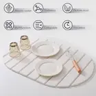 Cups Drying Mat Diatomite Dish Drying Mat Collapsible Water Absorbent Dish WJd