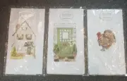 3 NEW PAMELA CASSIDY TOWELS 2008 TURKEY , HOUSE, AND A DOOR