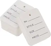 Angoily 1000pcs Price Label Hanging Tags Tags for Clothing Jewelry Shoes Hats Practical for Shop Store Use