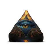 Eye in the Tower Bean Bag Chair Cover (From the tower all power is broadcast)