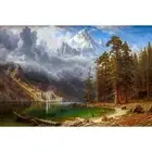 Albert Bierstadt, Mount Corcoran, 1877, Canvas Print, 24" x 36" + Border