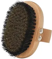 OWIIZI Copper Dry Brushing Body Brush with Ion Charged Copper Soft Bristles Antiskid Wooden Exfoliator Massage Body Scrubber