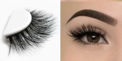 Mink Lashes 6D extension False eyelashes 1 Pair US Seller
