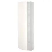 METOD high cabinet with shelves, white/Veddinge white, 60x37x200 cm