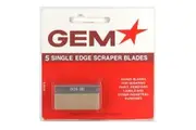 Gem Single Edge Scraper Blades 5 Pack