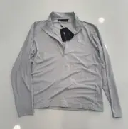 NWT J Lindberg Men’s Golf Quarter 1/4 Zip Light Gray XXL