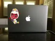 30-184 Deadpool Unicorn pajamas Parody vinyl sticker decal funny humorous