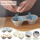 Kitchen Cavity Microwave Egg Cooker Breakfast Double Egg Cooker Poached Egg Cup