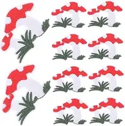OSALADI 10pcs Iron Mushroom Patches for DIY Clothing Hats Bags and Craft Decoration Durable and Skin Friendly Appliques for Repair and Creative Projects