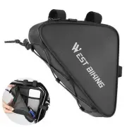 WEST BIKING Bicycle Cycling Front Frame Bag Mountain Road Bike Triangle Bag 0.9L