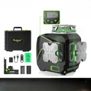 3D LCD Display Cross Line Laser Level 12 Lines Beam Bluetooth & Remote Control
