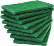 10PCS Scouring Pad,Scrub Pads with AntiGrease Technology, Reusable Household Green Dish Scrubber, Multipurpose Scour pad