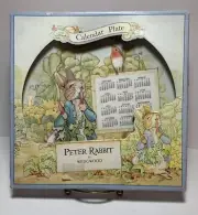 Vintage WEDGWOOD PETER RABBIT CALENDAR PLATE Original Box 1996