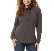 32 Degrees Ladies Funnel Neck Pullover L / Large Green