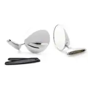 Alfa Romeo 105 series Spider Chrome Round style pair Stainless Door Mirror