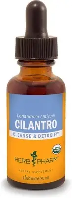 Herb Pharm Certified Organic Cilantro Extract for Cleansing and Detoxification S