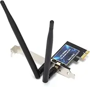 XUMIUZIY PCIE Wireless Network Card, PCI‑E Network Adapter, Wireless Card 2.4G Dual Band Gigabit PCIE for Desktop Computers