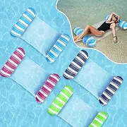 Pool Float Adults 4-in-1 Water Hammock Float,Saddle, Drifter,Lounger Inflatable Pool Floats for Swimming Pool, Beach, Hammock Pool Float