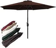 SKSPGPKTACA Large Market Table Umbrella Outdoor Garden Patio Parasol 9FT Outdoor Umbrella With Crank UV Protection/Waterproof Table Umbrella, Multiple Colors