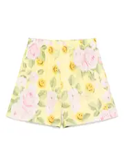 [Moschino] Moschino-X Smiley Shorts A Fiori-Donna 38 IT