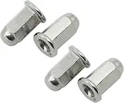 PHGTHNVNMA 4PCS M6 M8 M10 Acorn Cap Nut Screw Bolt Hex Head Dome Metric Thread Pitch Compatible with Yamaha GT80 GTMX GTS1000A IT125 IT175 IT250 IT400 Automotive Nuts and Bolts(M6 4PCS)