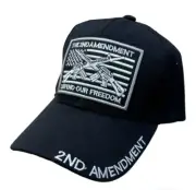 The 2ND Amendment Defend Our Freedom Embroidered Adjustable Hat