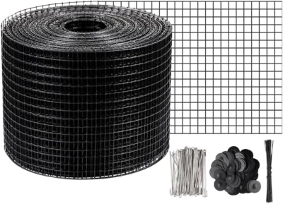 30Meters Solar Panel Bird Proofing Kit,Stainless Steel Mesh & 100Pcs Fasteners,