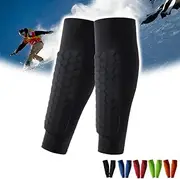 [Generic] Frost Armours Ski Shields, Frost Armours Ski Shields, Shin Defender Shin Guards with Honeycomb Pads, Long Breathable Elastic ski shin Pads, Bring You