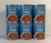 Progresso Traditional, Manhattan Clam Chowder 6 Cans FREE SHIPPING!