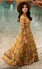 Joyfolie Girl's Mariana Dress in Ochre Plaid Size 10 NWT Wedding Dance
