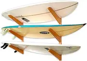 Timber Surfboard Wall Rack - Holds 3 Surfboards - Wood Home Storage Mount System