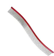 Pet Deshedding Comb, 8.66in Dog Combs for Grooming Matting, Detail Curved Comb for Dogs, Stainless Steel Hair Comb For Pet Shedding Hair, Pet Comb for Home Grooming, Removes Knots, Dogs & Cats