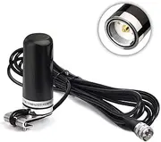 Bingfu Dual Band VHF UHF 136-174MHz 400-470MHz CB Radio Antenna NMO Mount Fixed Bracket Lip Mount PL-259 Male Antenna for Vehicle Car SUV Truck CB Ham Two Way Radio Amateur Radio Mobile Transceiver
