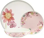 Maxwell & Williams Primula Coupe Dinner Set Gift Boxed, Pink (12 Pieces)