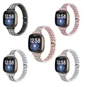 For Fitbit Versa 3 4 Sense 2 Women Wrist Strap Luxury Bling Bracelet Watch Band