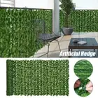 Artificial Hedge Green Leaf Fence Panels Home Outdoor Garden Balcony Decoration