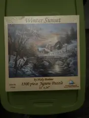 SunsOut Nicky Boehme "Winter Sunset" 1500 Piece Jigsaw Puzzle New Sealed